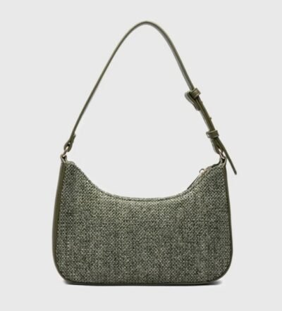 Alternative view of L-302 Women's Small Straw Shoulder Bag