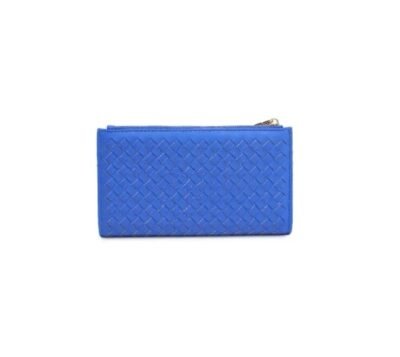 Blue color long wallet