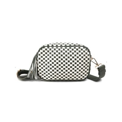 Olive color woven bag