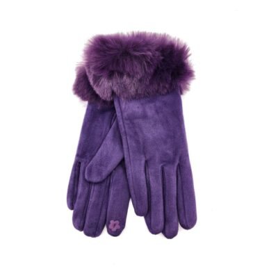 Purple color glove