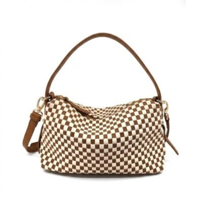 Brown color woven bag