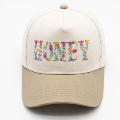 Beige color trucker hat