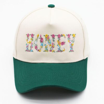 Green color trucker hat
