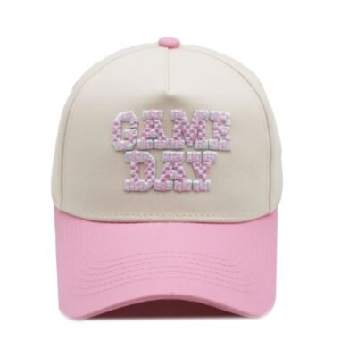 Pink color trucker hat
