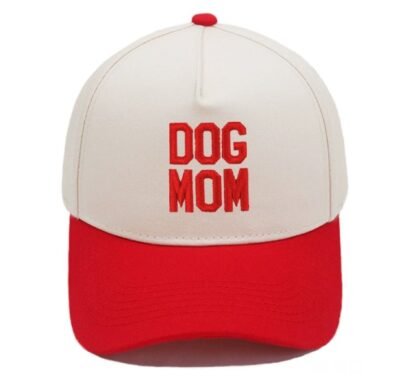 Red color trucker hat