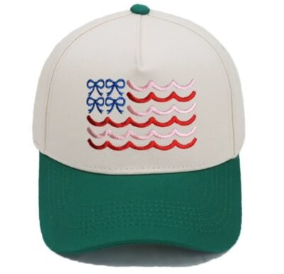Green color trucker hat