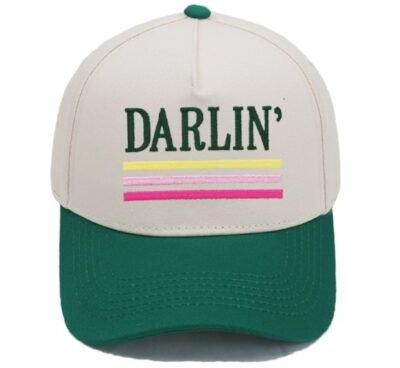 Green color trucker hat
