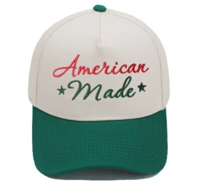Green color trucker hat