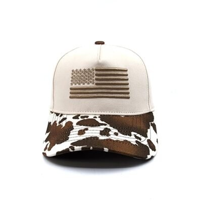 Beige color trucker hat