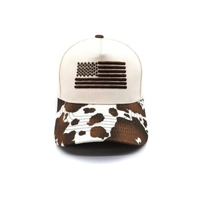 Brown color trucker hat