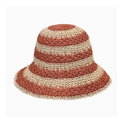 Rust color straw hat