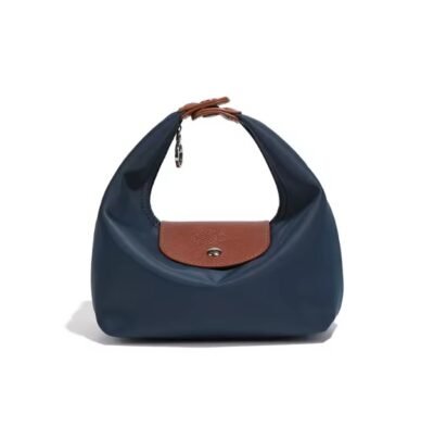 navy color nylon bag