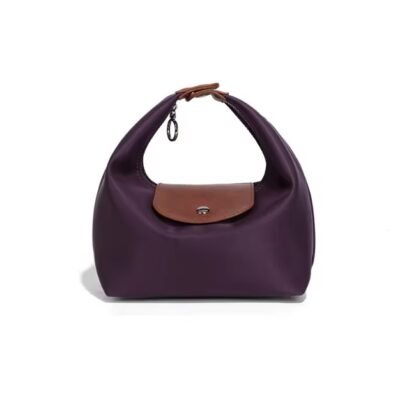 purple color nylon bag