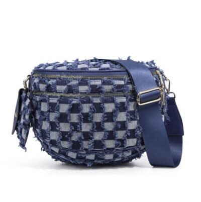 Blue color crossbody bag