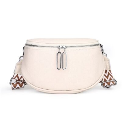 Cream color crossbody bag