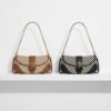 Black and brown color woven bag
