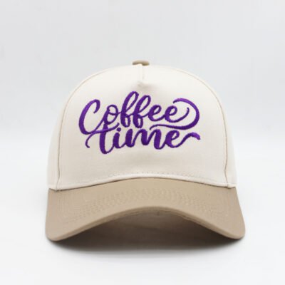 Beige color trucker hat