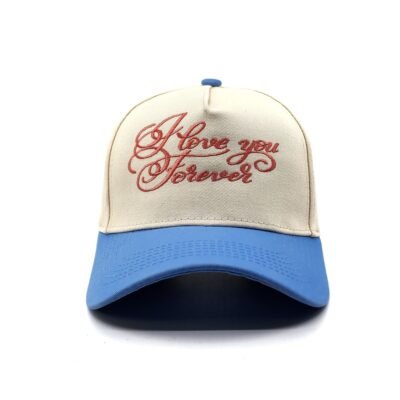 light blue trucker hat