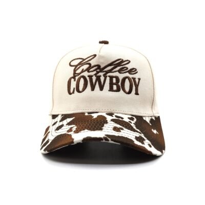 Brown cow trucker hat