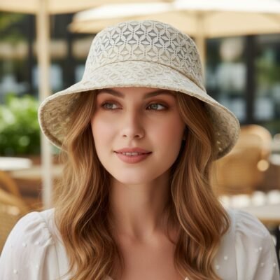 SS-1985 Lace Perforated Lightweight Summer Bucket Hat