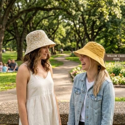SS-1986 Reversible Paisley Pattern Lace Bucket Hat