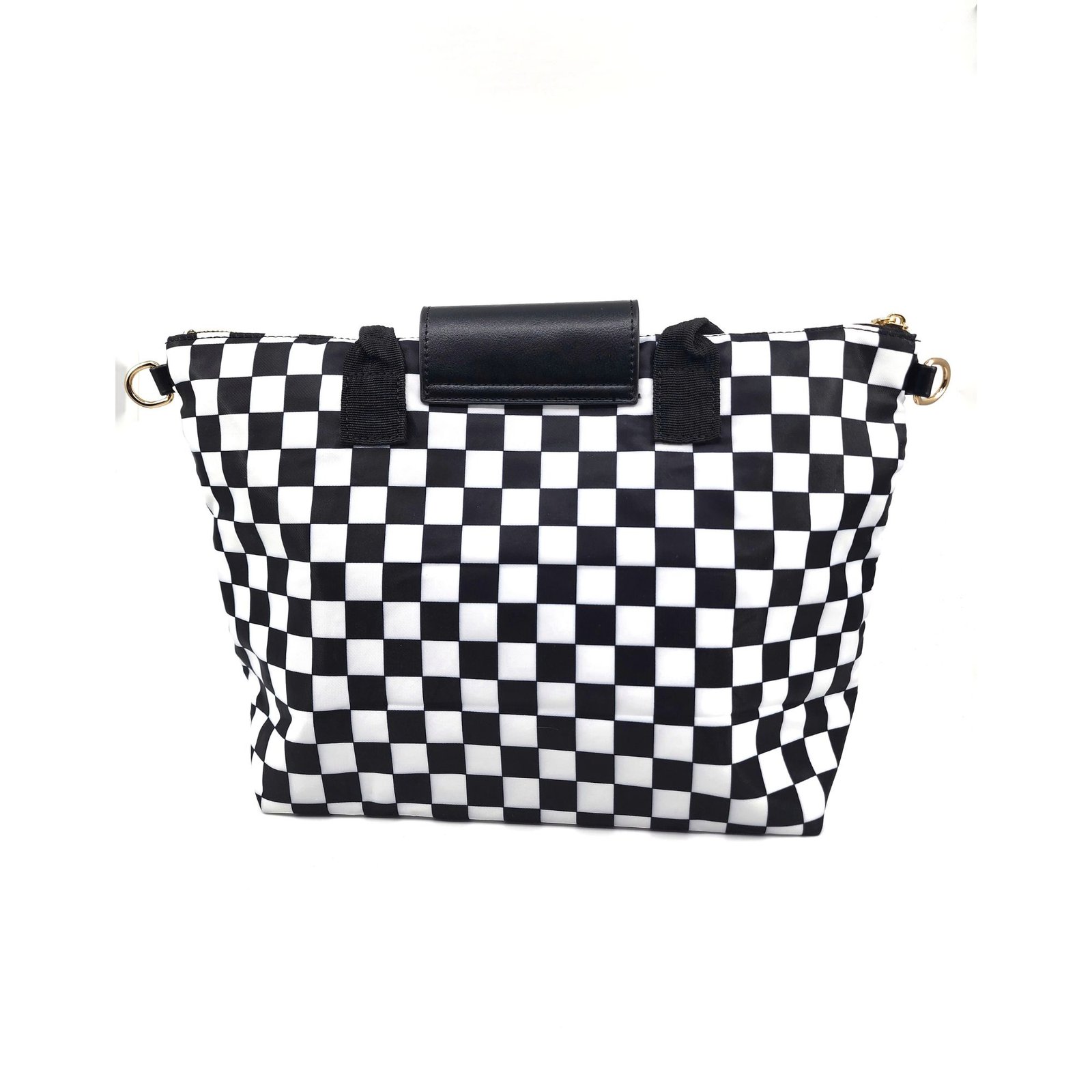 SS-2417 Lightweight Nylon Checkered Tote Bag 2 SS-2417 Lightweight Nylon Checkered Tote Bag - Image 2