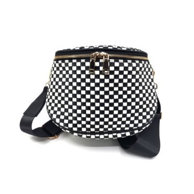 Alternative view of SS-2418 Large Woven Crossbody Bag