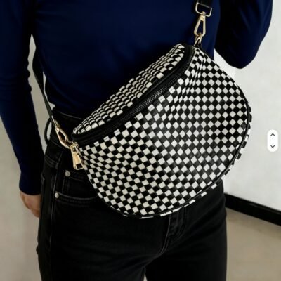 SS-2418 Large Woven Crossbody Bag