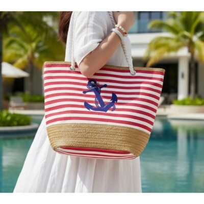 SS-2416 Cotton Canvas Casual Summer Tote Bag