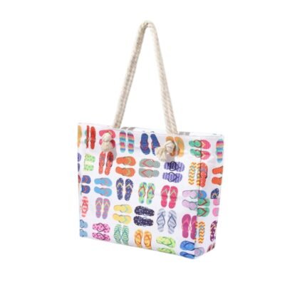 Alternative view of SS-2420 Cotton Canvas Casual Summer Tote Bag