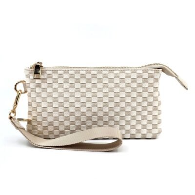 cream color wallet